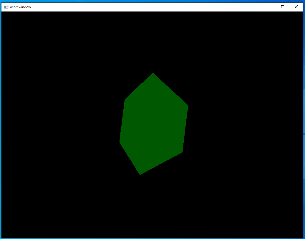 image showing that shining a bright green light colors the cube green